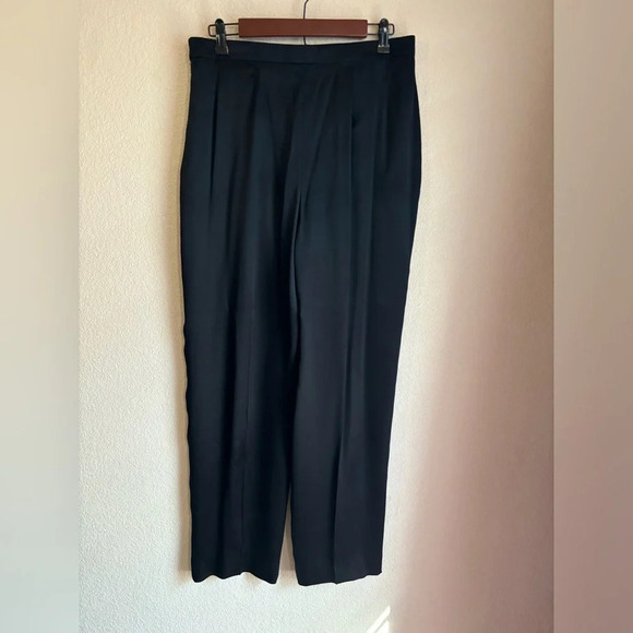 Giorgio Armani Colezzioni Silk Wide Leg Trousers - Picture 1 of 8